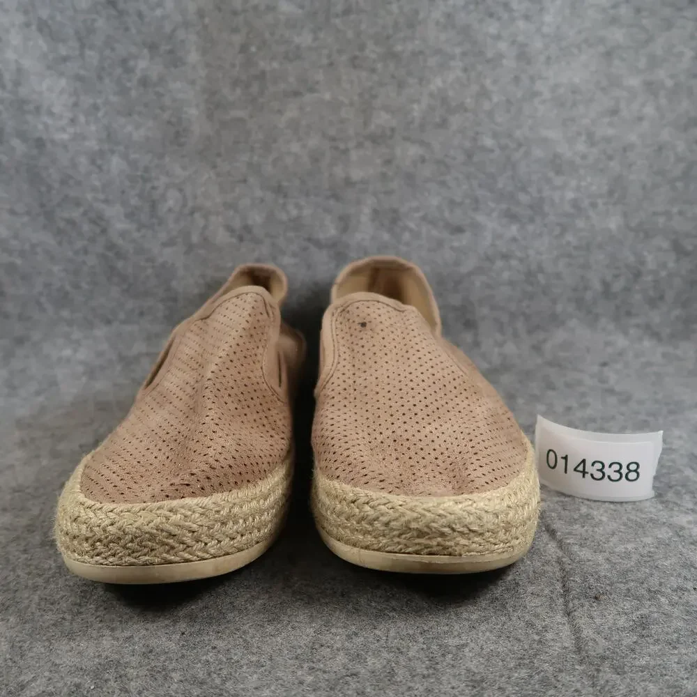 ESpirit Shoes Womens 8.5 Casual Espadrille Slip On Sneakers Perforated Lifestyle